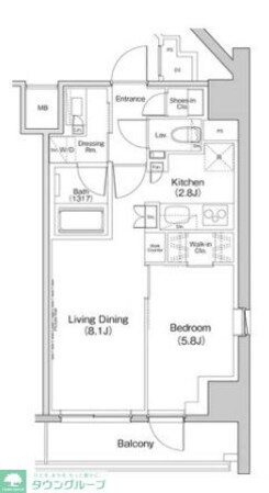 ザ・パークハビオ中野富士見町ガーデンの物件間取画像